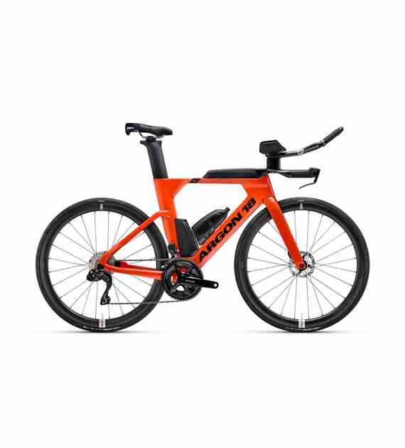 Rower Argon18 E-117Tri Disc L 105 Di2 Flaming red Integrated cockpit