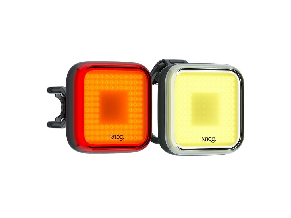 Lampka Knog Blinder Square zestaw przód+tył USB