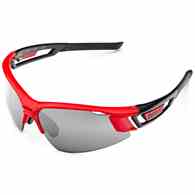 Briko URAGANO 2 LENSES okulary rowerowe czerwono-czarne