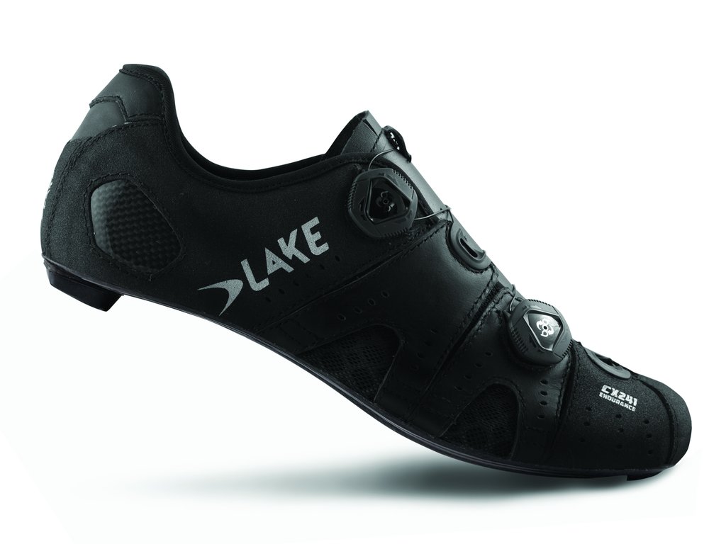 Buty szosowe Lake CX 241 roz 44.5 czarno-srebrne