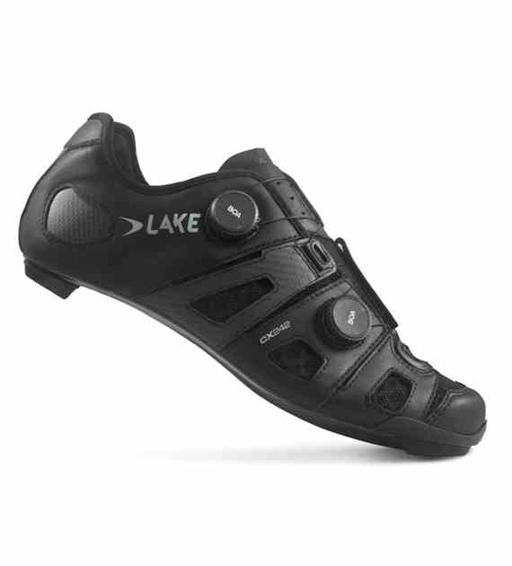 Lake buty szosowe CX 242 roz 40.5 czarno-srebrne