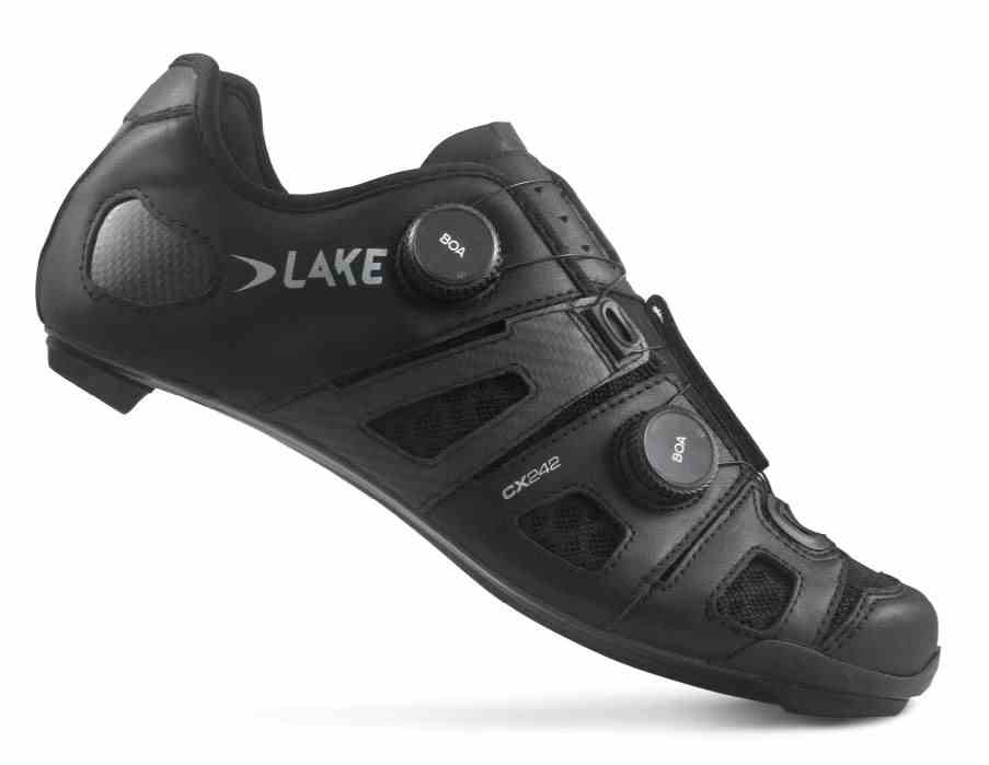 Lake buty szosowe CX 242 roz 40.5 czarno-srebrne