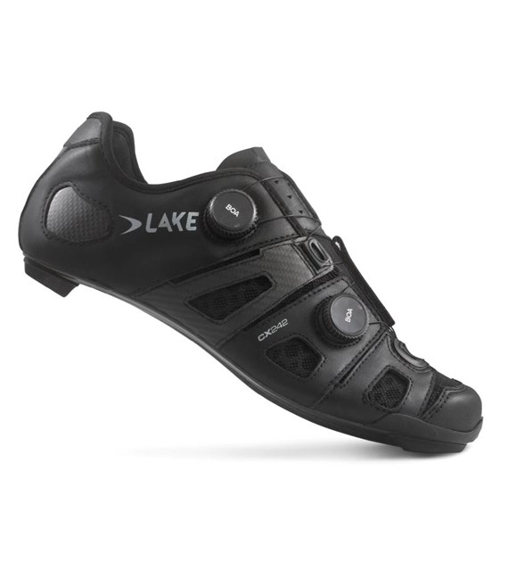 Buty szosowe Lake CX 242 roz 45.5 czarno-srebrn