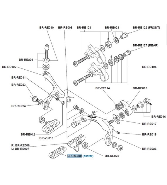 Campagnolo klocki hamulcowe 4 szt. przed 2000r.