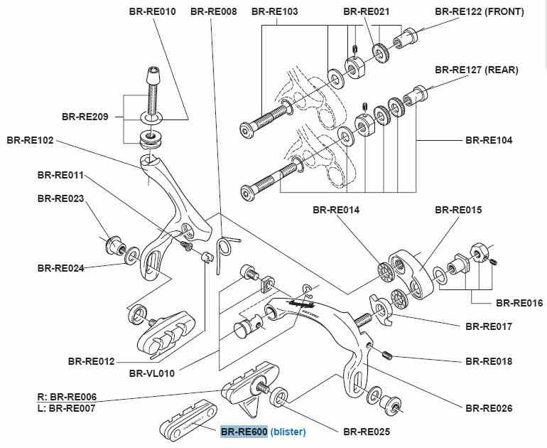 Campagnolo klocki hamulcowe 4 szt. przed 2000r.