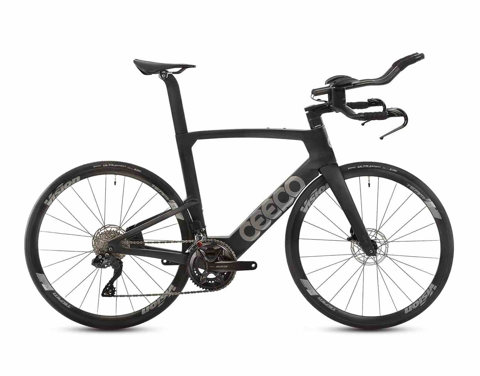 Rower Triathlonowy CEEPO Viper 105 Di2 12s M Czarny Mat