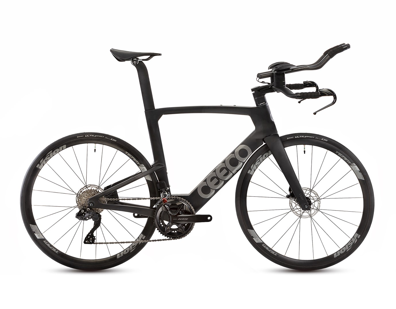 Rower Triathlonowy CEEPO Viper 105 Di2 12s L Czarny Mat