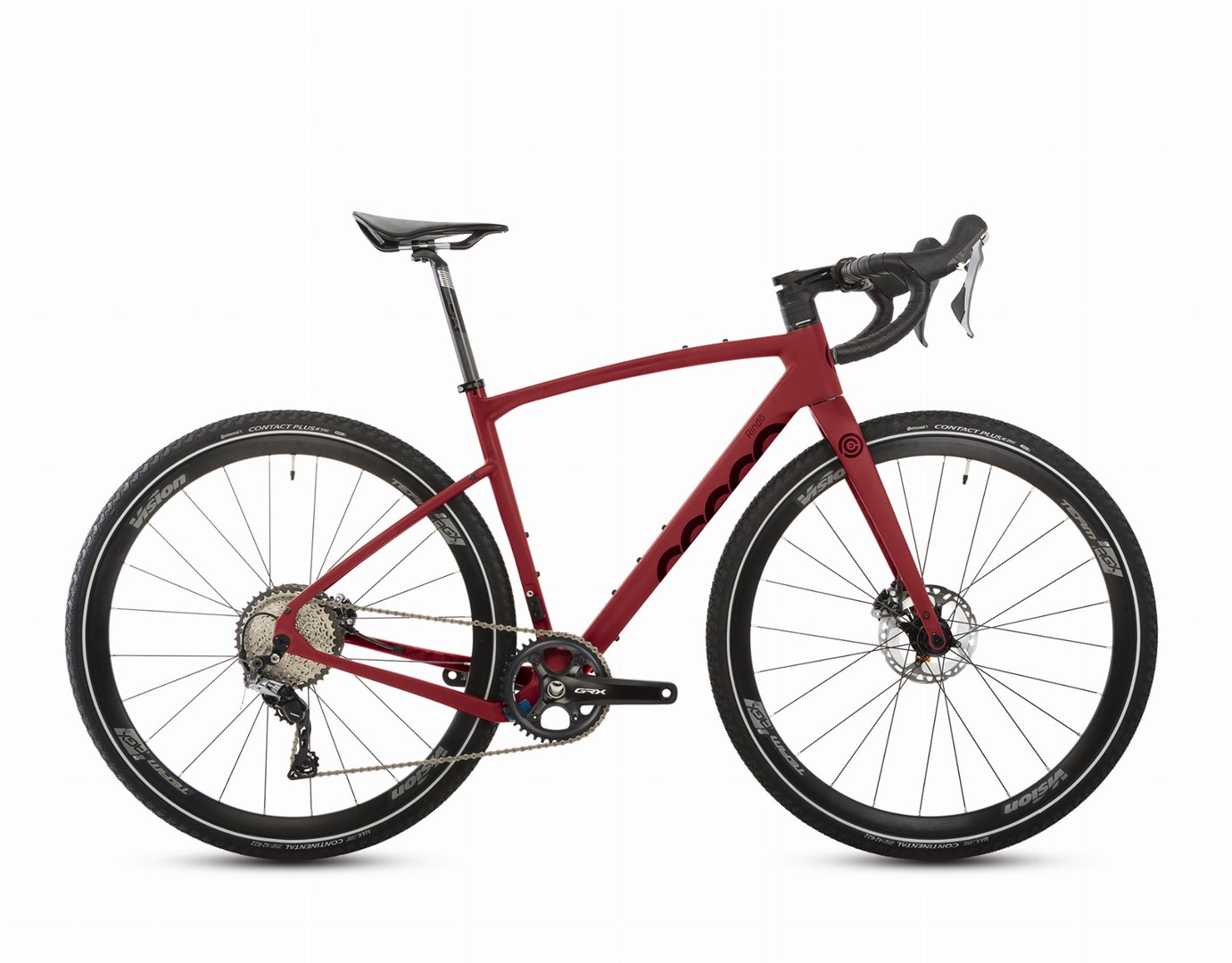 Rower Gravelowy Ceepo RINDO GRX 1x11 S Czerwony mat