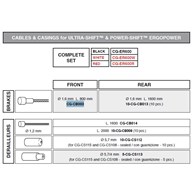 Campagnolo linka hamulca przód 800mm