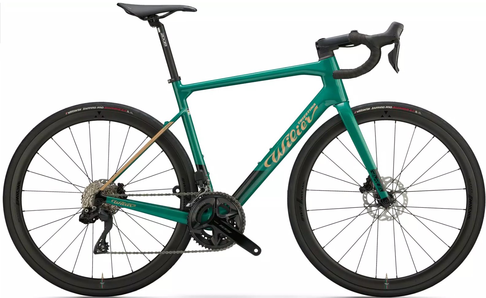 BIKE GARDA 105 12S MICHE REFLEX DX XS GREEN GOLD GLOSSY