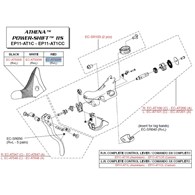 Campagnolo gumy na klamkomanetki EP PS VE/CE/AT czerwone R+L