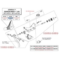 Campagnolo gumy na klamkomanetki EP PS VE/CE/AT białe R+L