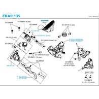 Campagnolo gumy na klamkomanetki 13s EP EKAR czarne R+L