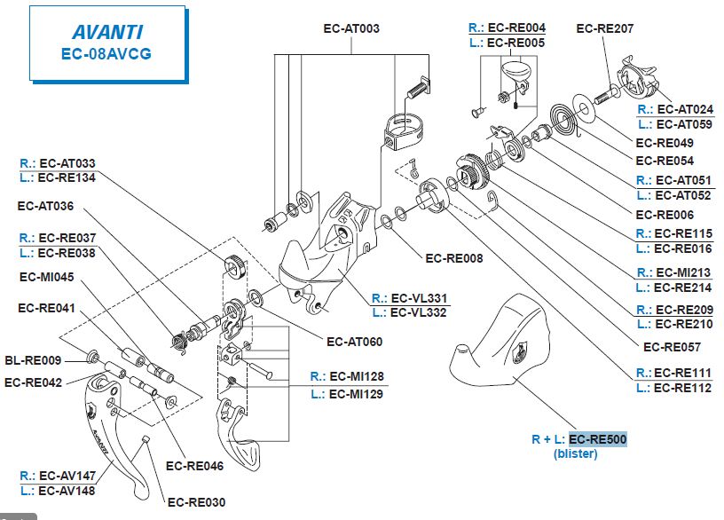 Campagnolo gumy na klamkomanetki 8s EP