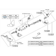 Campagnolo gumy na klamkomanetki 11s EP SUPER RECORD czarne R+L