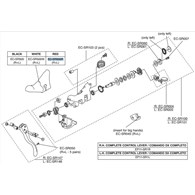 Campagnolo gumy na klamkomanetki 11s EP SUPER RECORD czerwone R+L