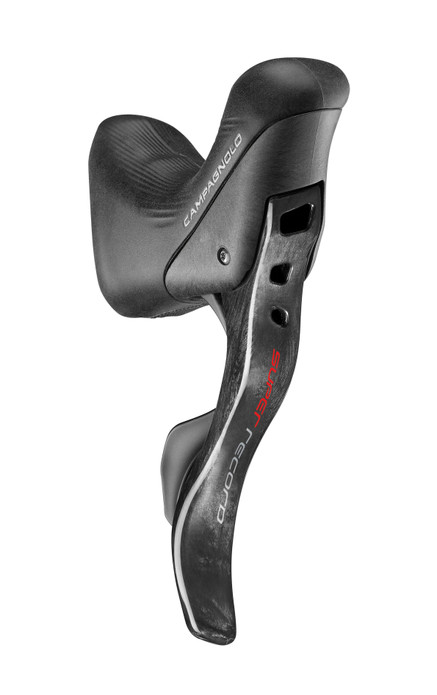 Klamkomanetka Campagnolo Super Record DB 12s prawa + zacisk 140