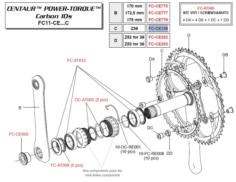Campagnolo Koronka 39z CENTAUR