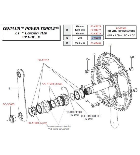 Campagnolo Koronka 34z CENTAUR