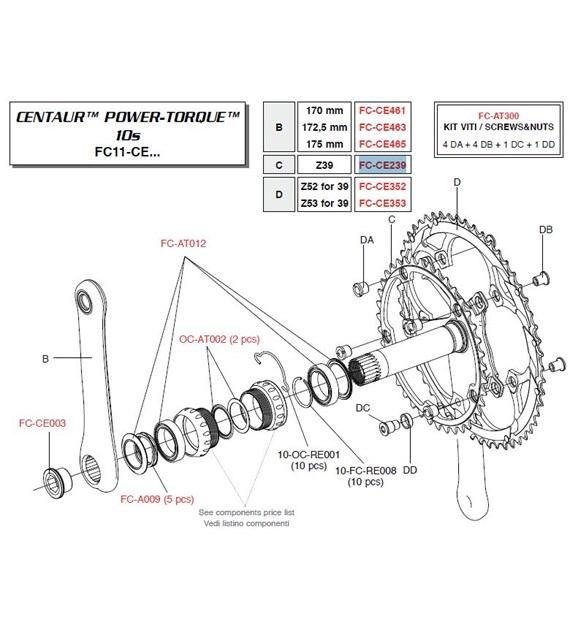 Campagnolo Koronka 39z CENTAUR