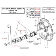 Campagnolo Koronka 52z CENTAUR/VELOCE srebrna