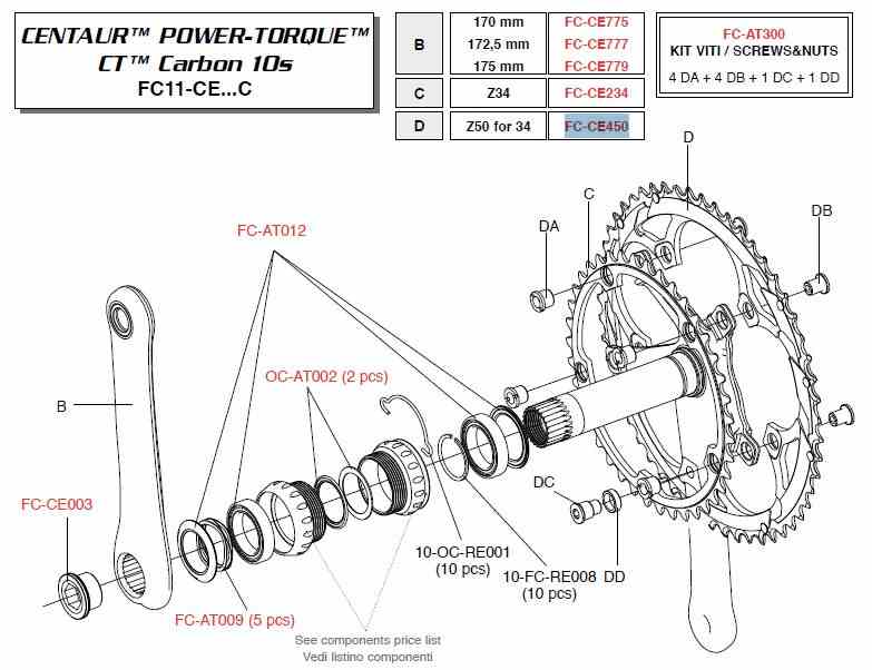 Campagnolo Koronka 50z CENTAUR/VELOCE czarna