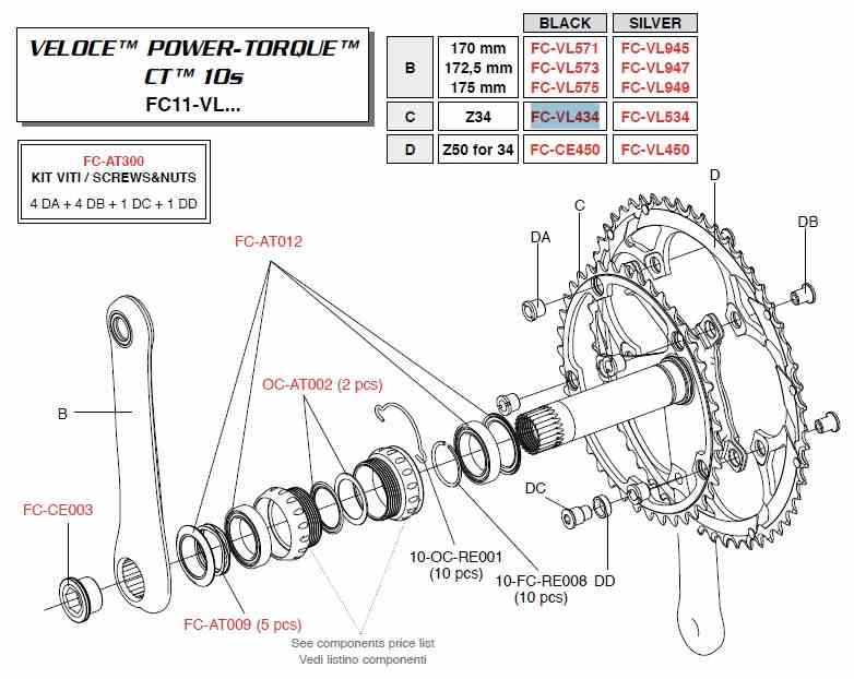 Campagnolo Koronka 34z VELOCE czarna