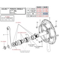 Campagnolo Koronka 34z VELOCE srebrna