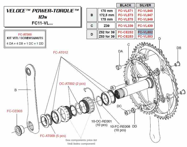 Campagnolo Koronka 52z VELOCE czarna