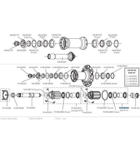Campagnolo bębenek BORA HG11s plazmowo utleniany