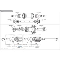 Campagnolo bębenek piasty - oś 12mm ED (CAMPA)