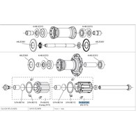 Campagnolo bębenek piasty - oś 12mm HG 10S