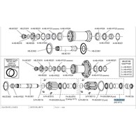 Campagnolo bębenek piasty - oś 17mm HG 11s