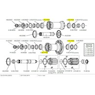 Campagnolo miska piasty RECORD/HYPERON/BORA nierdzewna do ceram