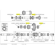 Campagnolo łożysko piasty Scirocco 35 VENTO ASYMMETRIC/KHAMSIN ASYMMETRIC/