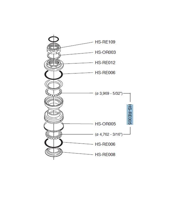 Campagnolo łożyska sterów RECORD 1  (3/16)
