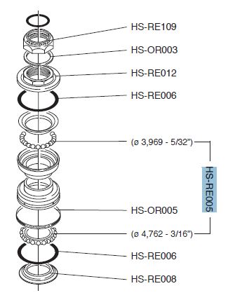Campagnolo łożyska sterów RECORD 1  (3/16)