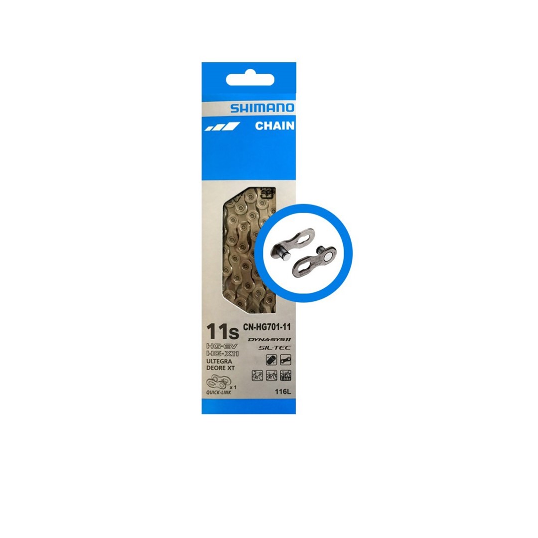 Łańcuch Shimano 11rz 116 Ogniw CN-HG701 Spinka