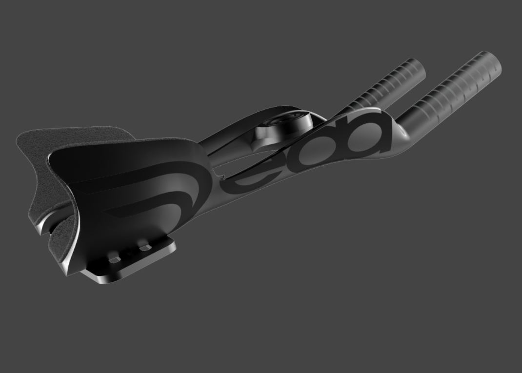 Przystawka czasowa DEDA JET TWO CLIP-ON POB size M (370mm)