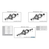 Fulcrum adapter do koła tył z osi 12mm na QR