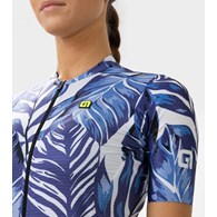 Ale Leaf Damska Koszulka Rowerowa Niebieska Xl