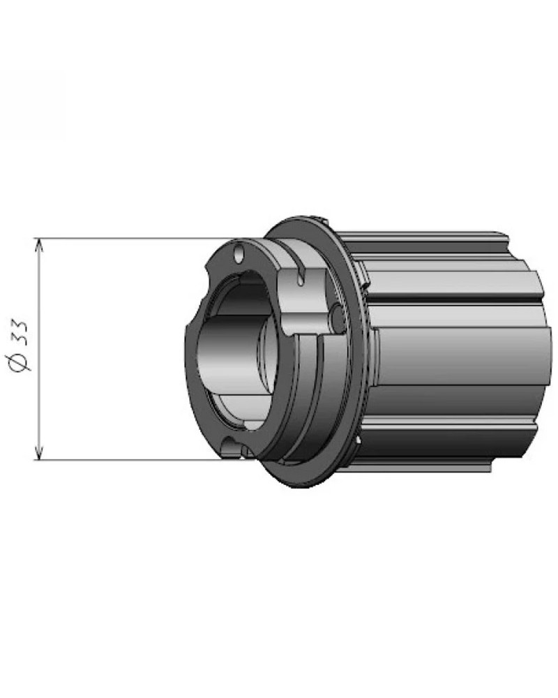 Fulcrum bębenek stalowy HG11 do kół RR3 - 33mm