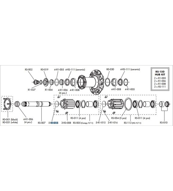 Fulcrum sprężyna bębenka piast Racing R1-015