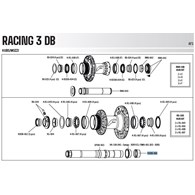 Fulcrum nakrętka osi piasty od strony bębenka RC3