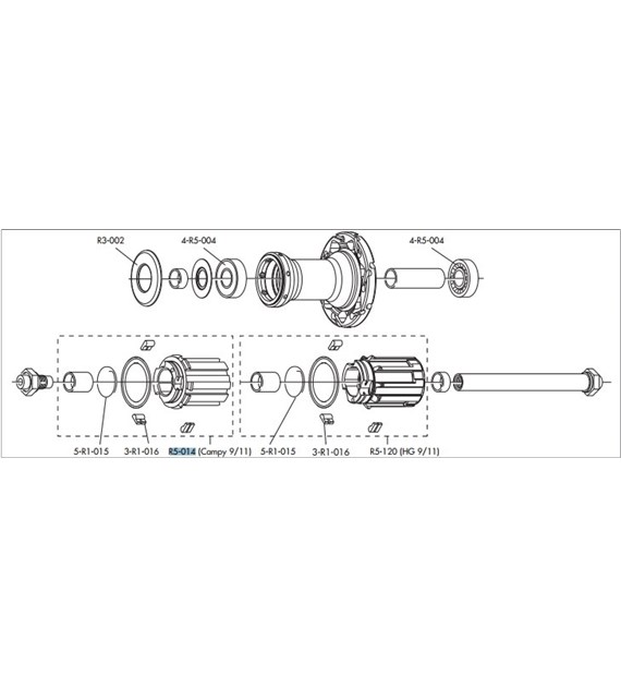 Fulcrum bębenek piasty - oś 12mm ED (CAMPA)