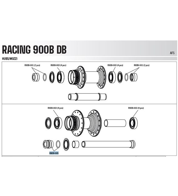 Fulcrum adapter koła tył Rapid Red 900-lewa strona