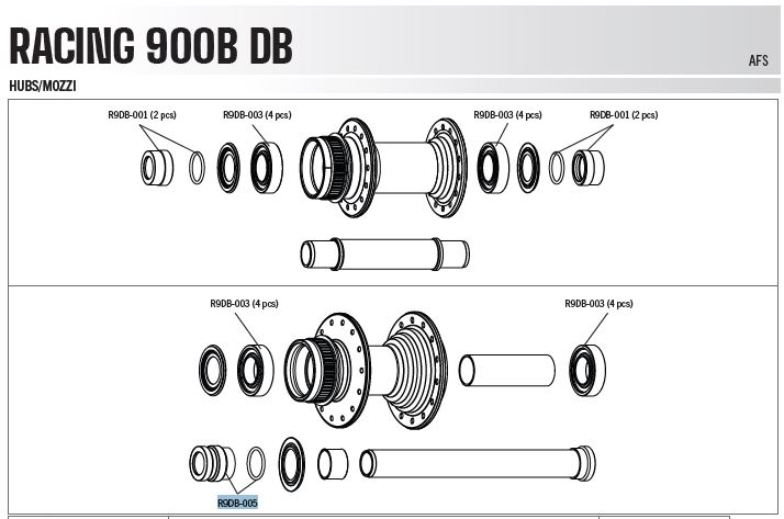Fulcrum adapter koła tył Rapid Red 900-lewa strona