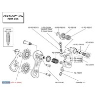 Campagnolo kółka do przerzutki 10s 8.4mm CENTAUR