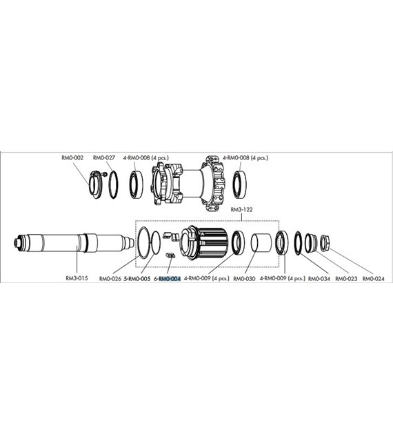 Fulcrum zapadki do bębenka piasty MTB (3szt)