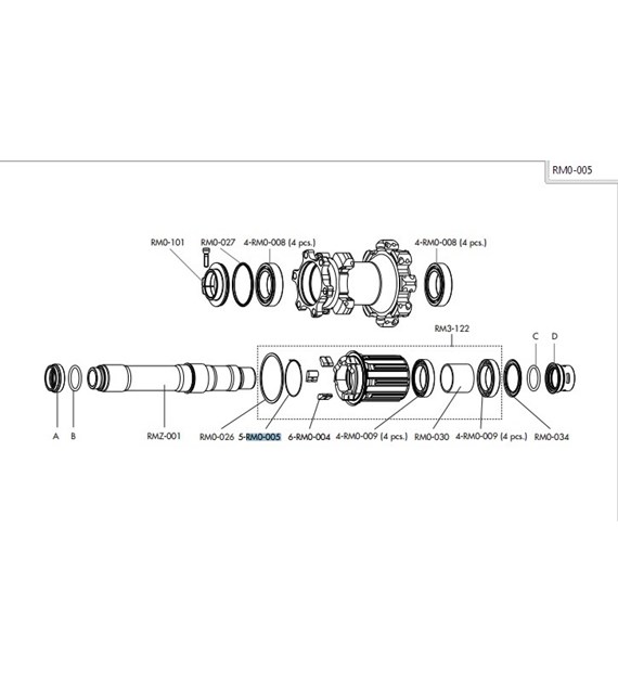 Fulcrum sprężyna bębenka piasty Red Metal